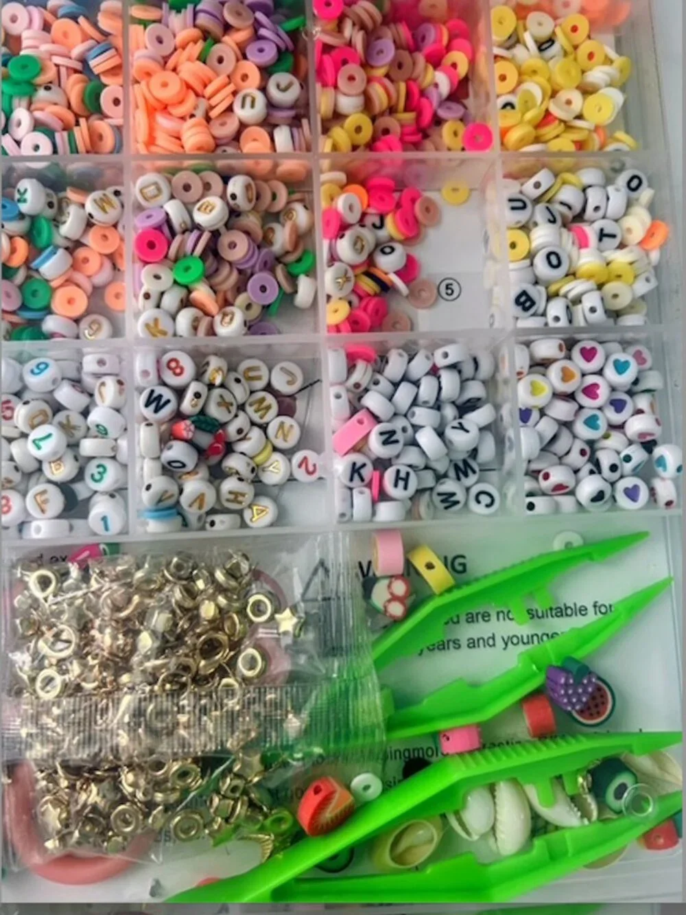 Redtwo clay beads