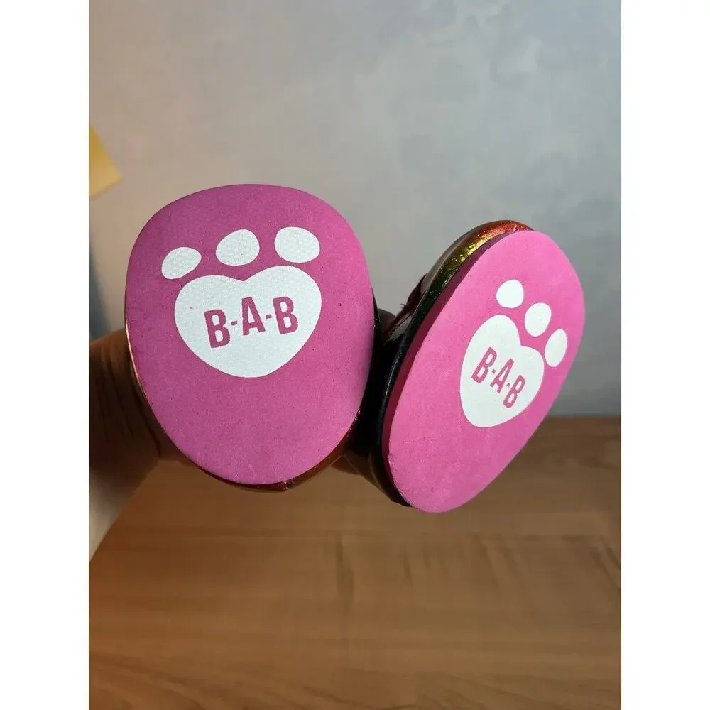 Build A Bear sparkly rainbow Shoes BABW Bear