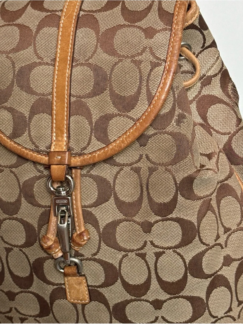 Coach backpack signature