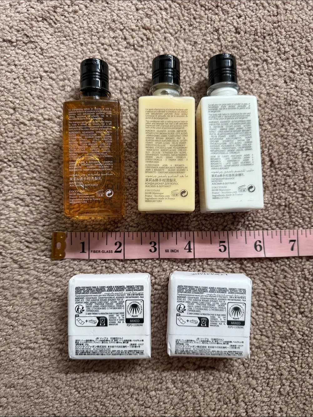 L'OCCITANE Jasmin & Bergamote Bath Set — White, Cream & Gold