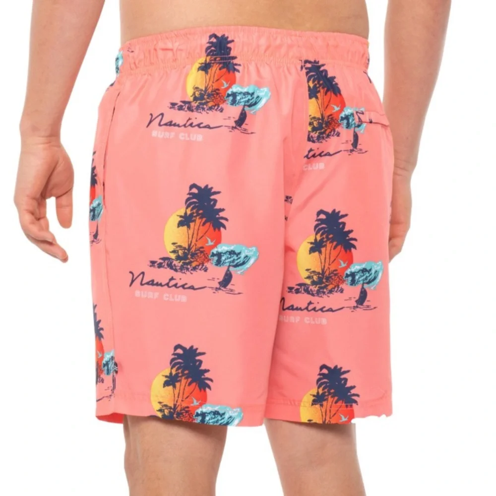 🆕 Nautica Island Print Swim Trunks size XXL (89)