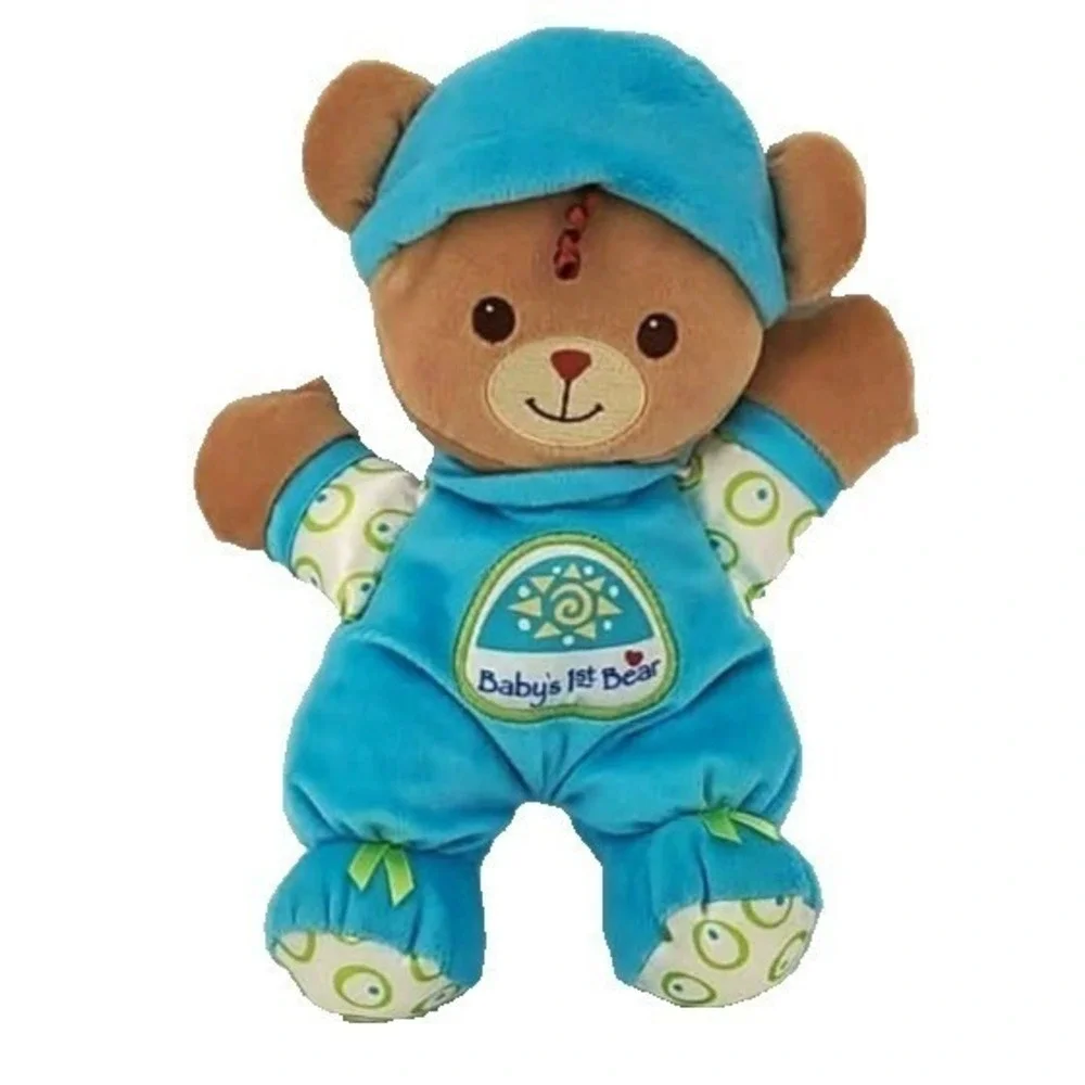 Fisher-Price‎ Plush Blue Baby's 1st Bear M9529 2008 Pajamas Stuffed Toy EUC