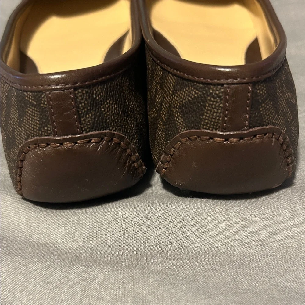 Michael Kors Women's Brown MK Logo Ballet Flats