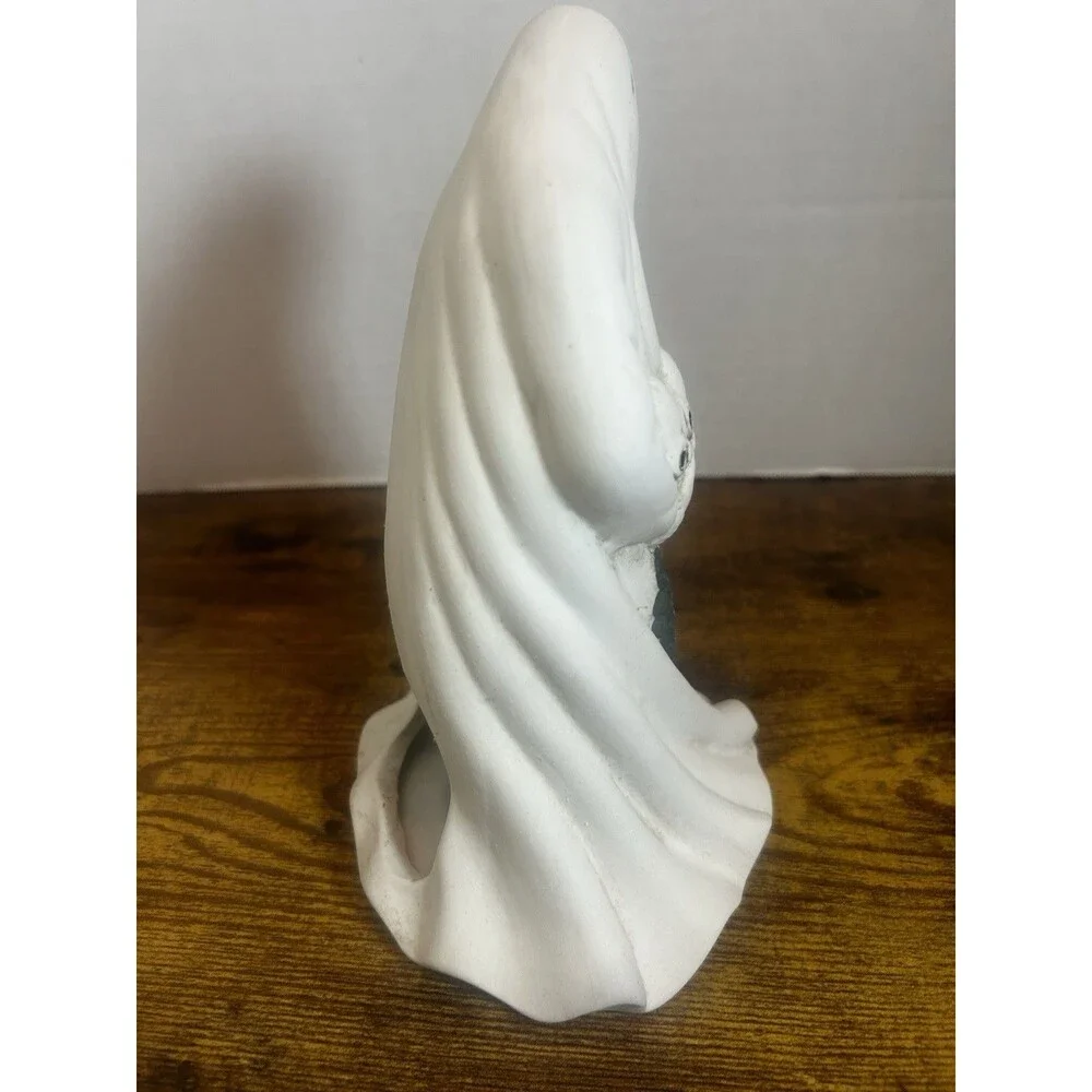 Dalton Halloween Ghost Skeleton Candle Holder Vintage Spooky Ceramic Decor