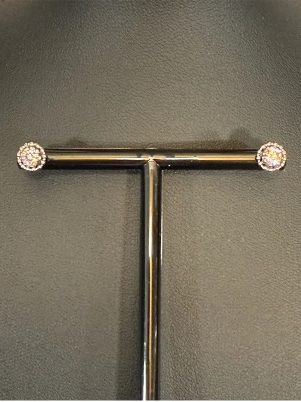 Pink and Silver Earrings