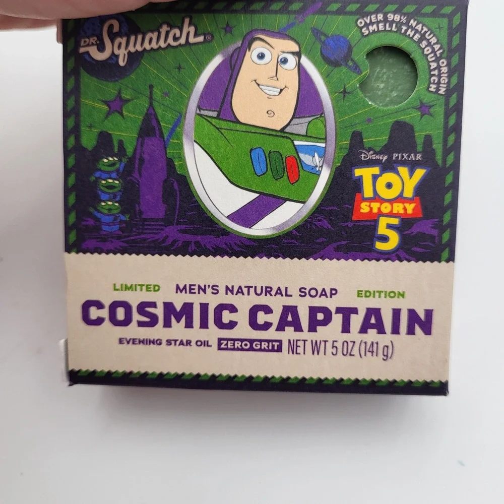 Set of 3 Dr. Squatch Jukebox Toy Story Natural Bar Soap 5oz Woody Buzz Jessie