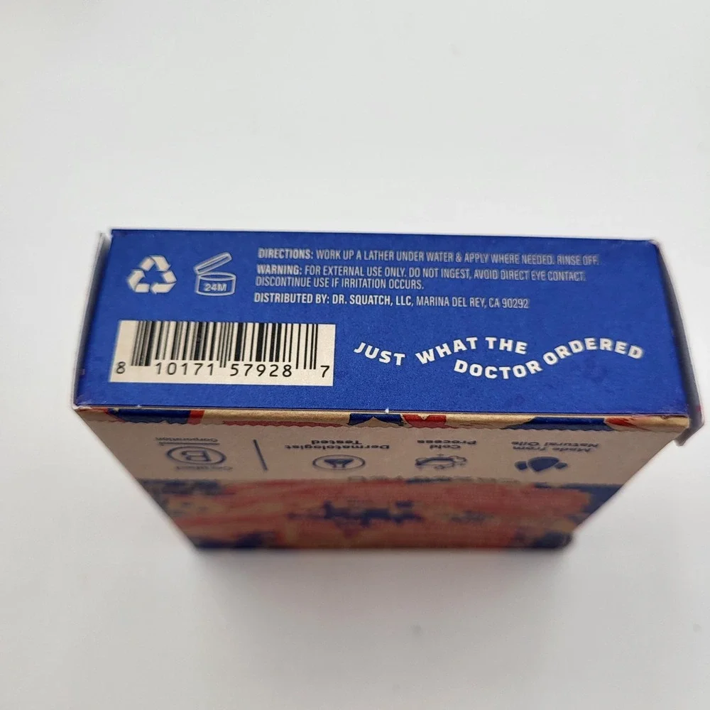 Dr. Squatch Freedom Fresh Aluminum Free Deodorant 2.65oz Zero Grit Bar Soap 5oz