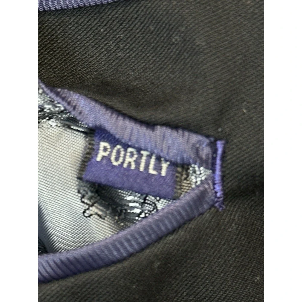 Adolfo Men's Portly Black‎ Blazer Jacket Size 46S Regular Fit Sport Coat