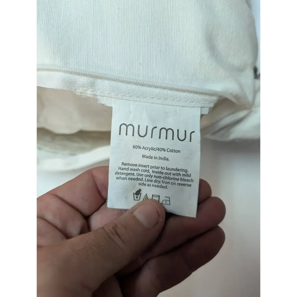 Murmur embroidered throw