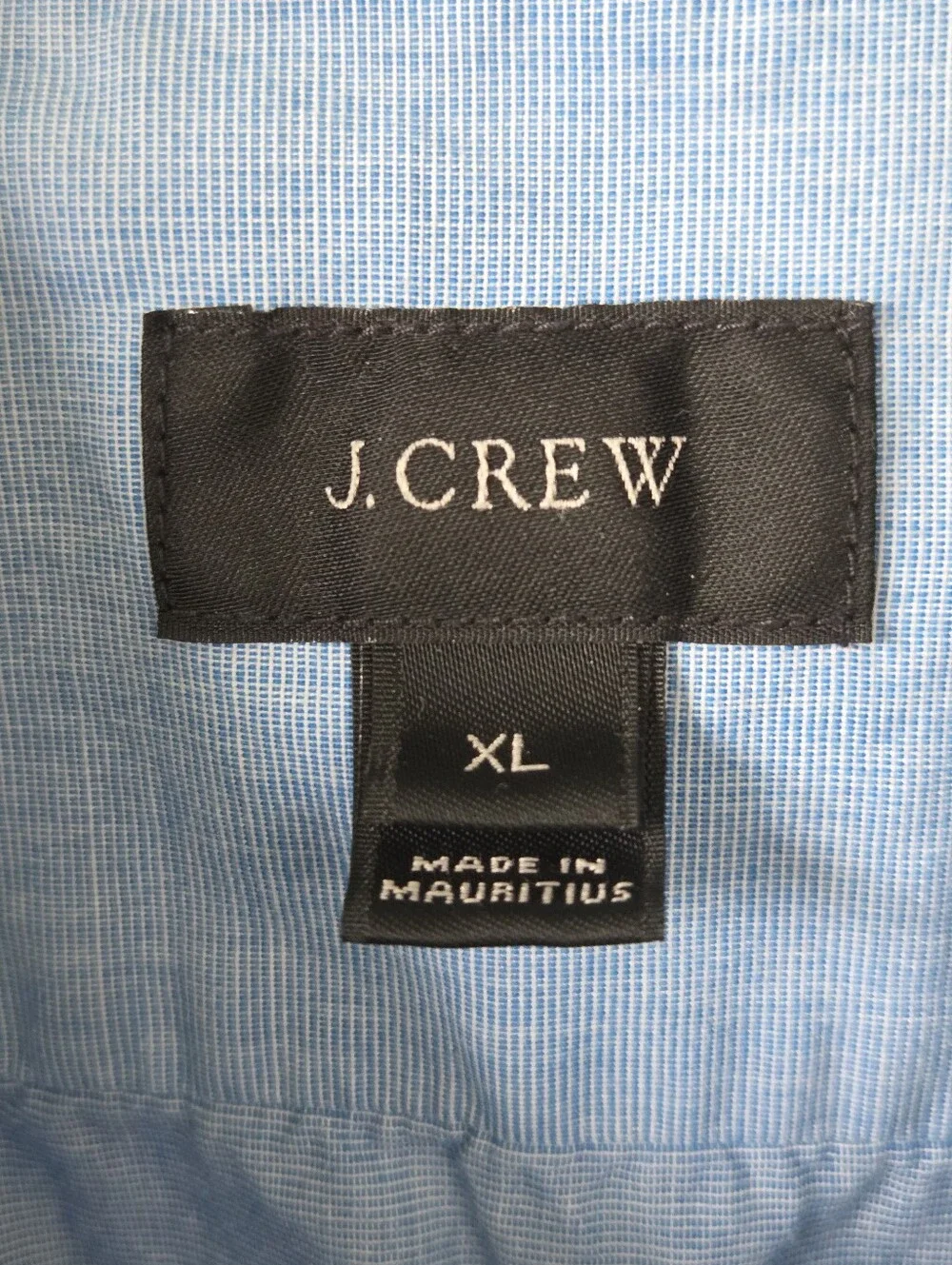 J.Crew Mens XL Secret Wash End on End Cotton Short Sleeve Shirt Coastal Prep