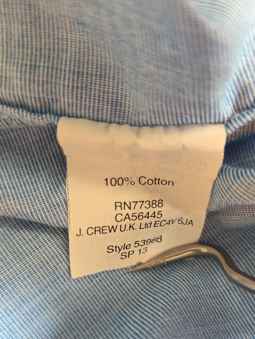 J.Crew Mens XL Secret Wash End on End Cotton Short Sleeve Shirt Coastal Prep