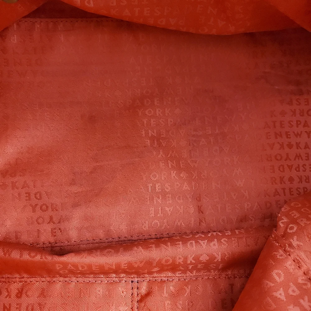 kate spade logo leather