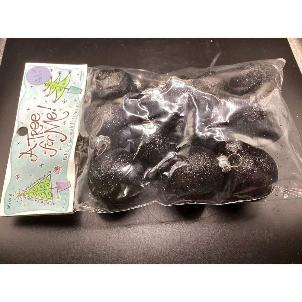 Lot Of 22 Black And‎ Bronze Christmas Ornaments 12 New In Package Holiday