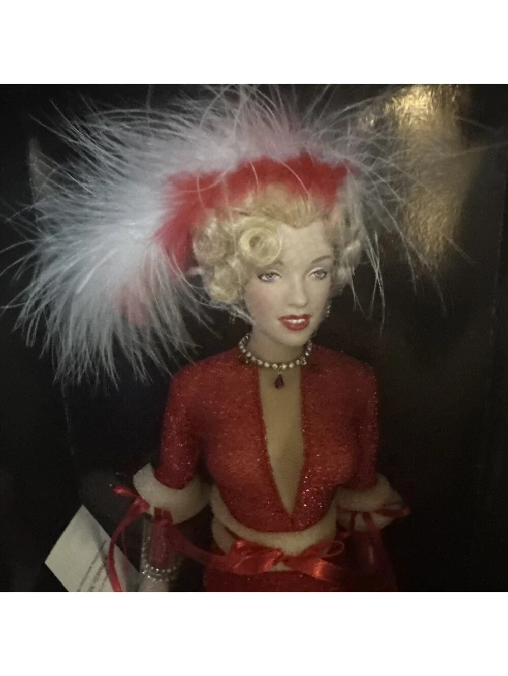 Franklin Mint Marilyn Monroe Gentlemen Prefer Blondes Portrait Doll 16”