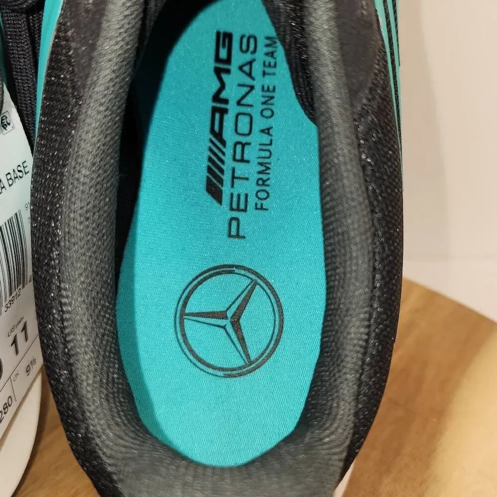 ADIDAS FEROZA MERCEDES AMG PETRONAS F1 TEAM SHOES Mens Size 9.5 Black