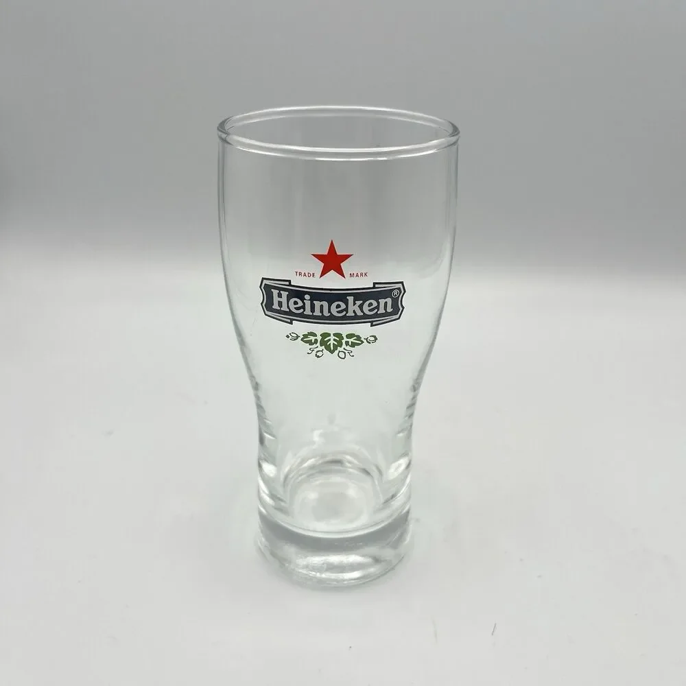 Heineken Red Star Logo .25L Beer Glass Gorgeous Twelve Oz Glass