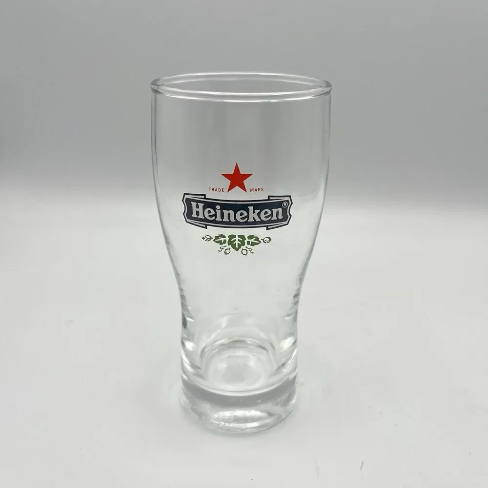 Heineken Red Star Logo .25L Beer Glass Gorgeous Twelve Oz Glass