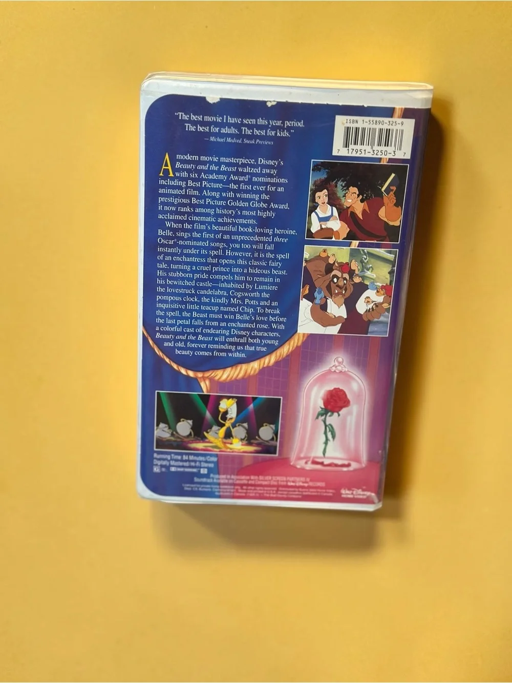 Beauty and the Beast VHS 1992 Disney Black Diamond Classic 1325 Vaulted OOP