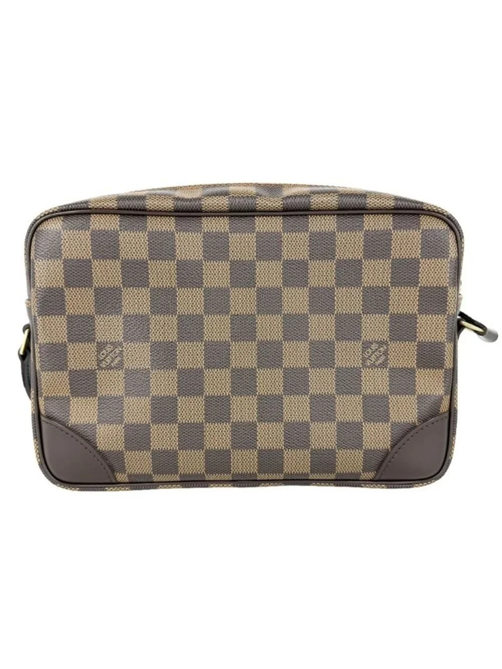 Louis Vuitton Shoulder Bag Trocadero 27 Damier Canvas Brown Gold Vintage
