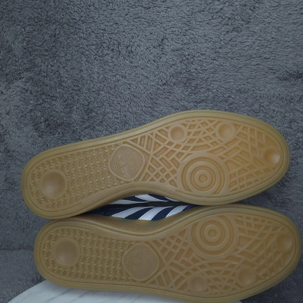 Adidas Sporty & Rich Shoes Mens Size 10.5 Blue White Suede Low Top Gum Sneakers