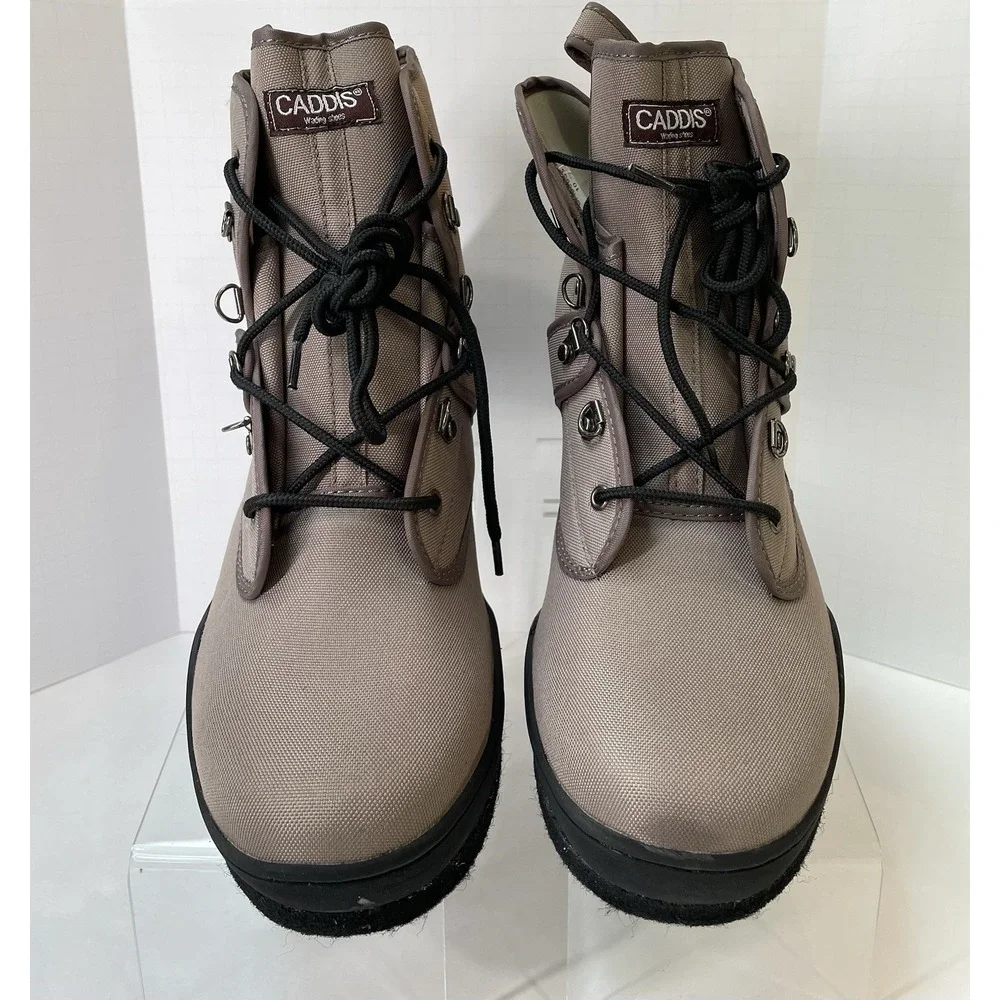 Caddis Explorer Heavy Duty Wading Fishing Boots Men's 10 Rubber Lug Soles NEW
