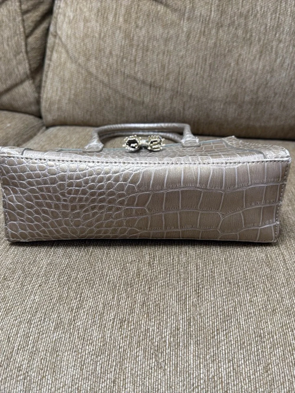 Liz Claiborne structured croc