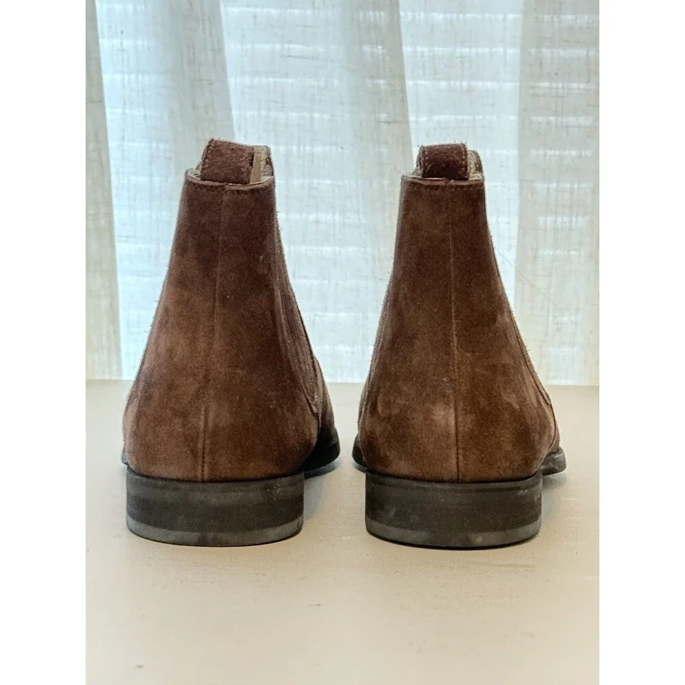 Kiton Suede Brown Chelsea Boots  - Made In Italy
