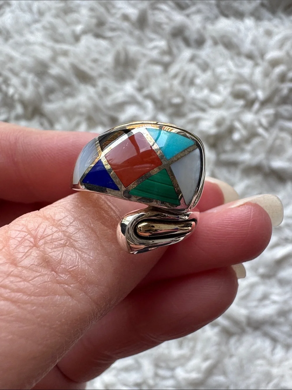 Eric Grossbardt Bypass 18k and Sterling Ring