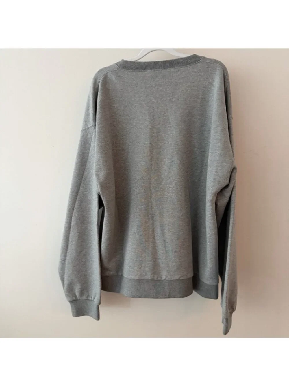 NEW GUCCI GREY LOGO SWEATSHIRT LOGO COTTON SZ M 100% Authentic