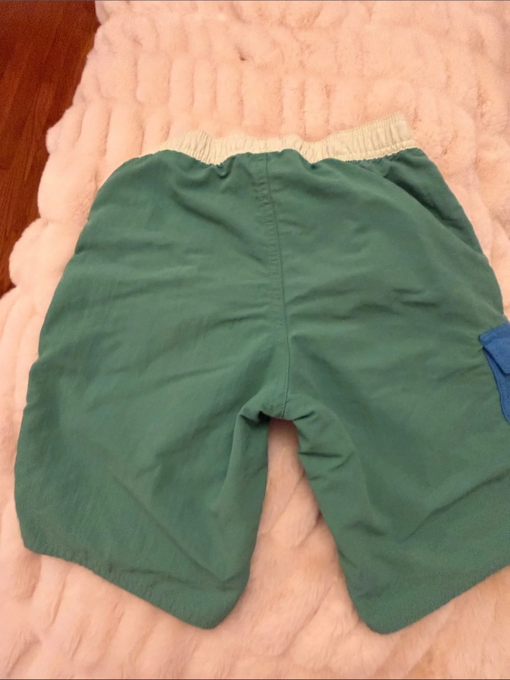 Patagonia Boy’s Green Swim Trunks with Liner