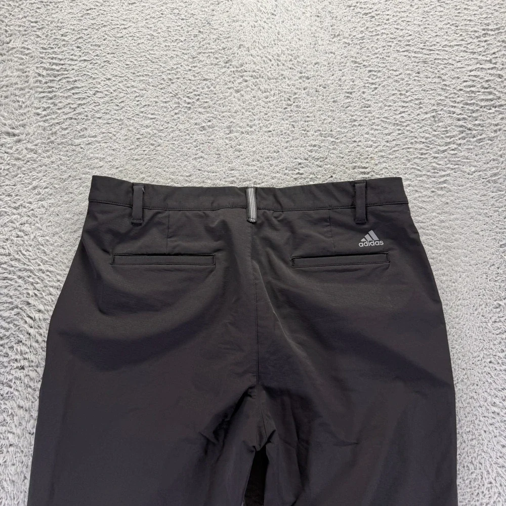 Adidas Pant Men's 34x30 Black Nylon Golf Straight Performance Sports Stretch