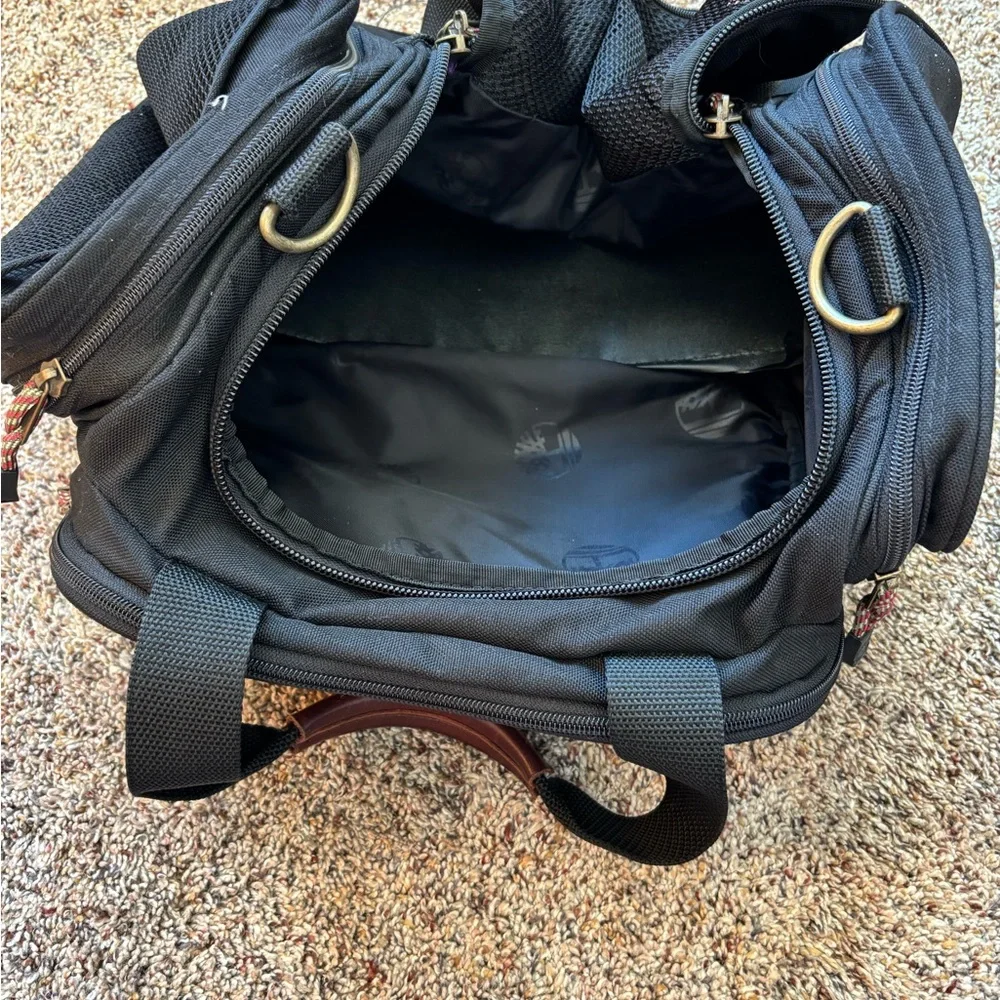 Timberland Black and Brown Men's Travel Duffel Bag