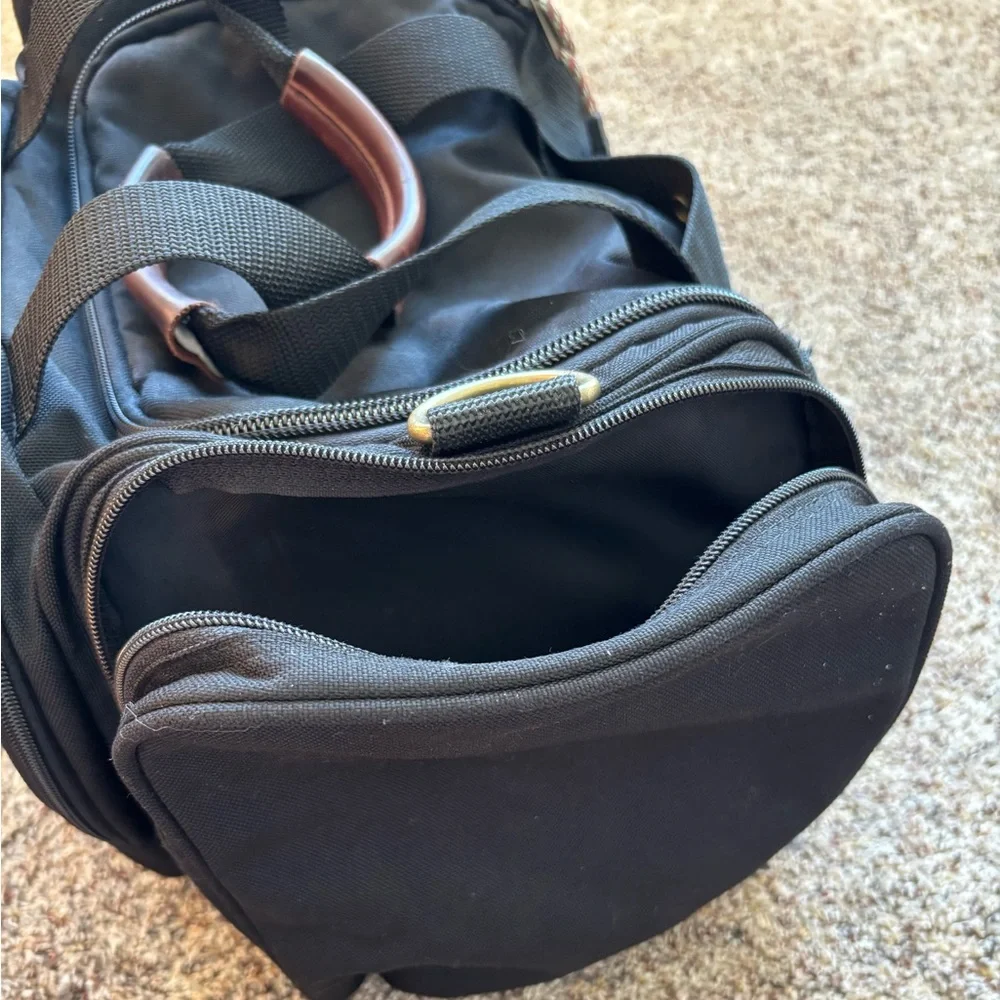 Timberland Black and Brown Men's Travel Duffel Bag
