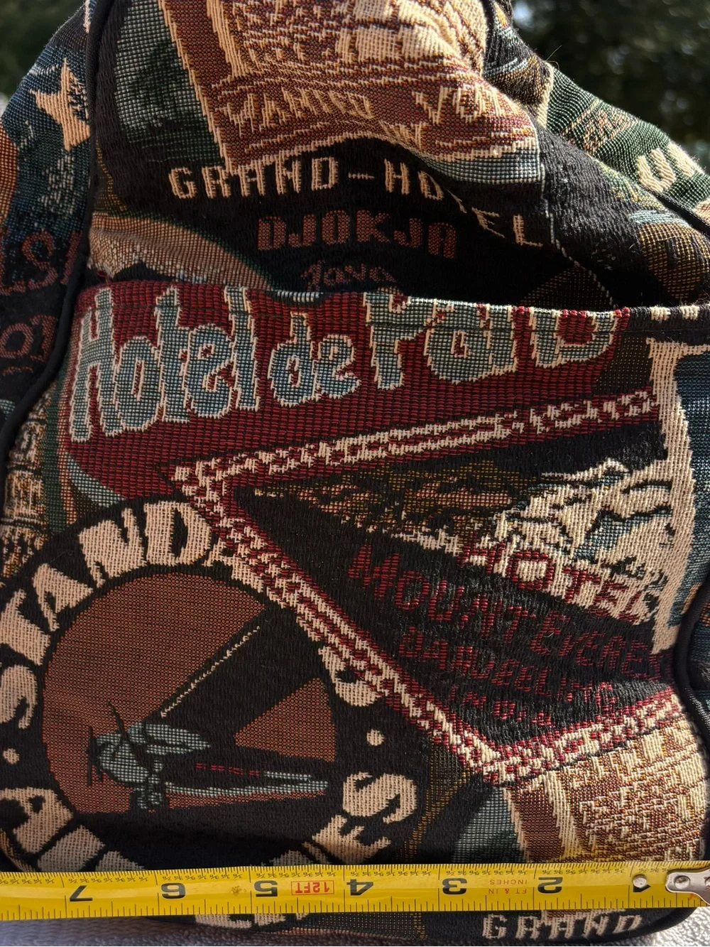 Multicolor Graphic Canvas Duffel Bag - Travel Weekender