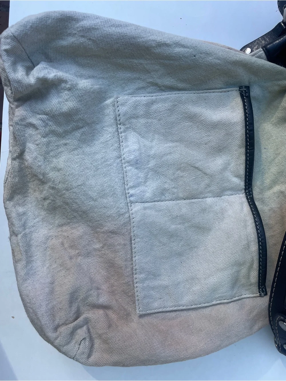 Vtg Michael kors Astor large leather hobo bag.