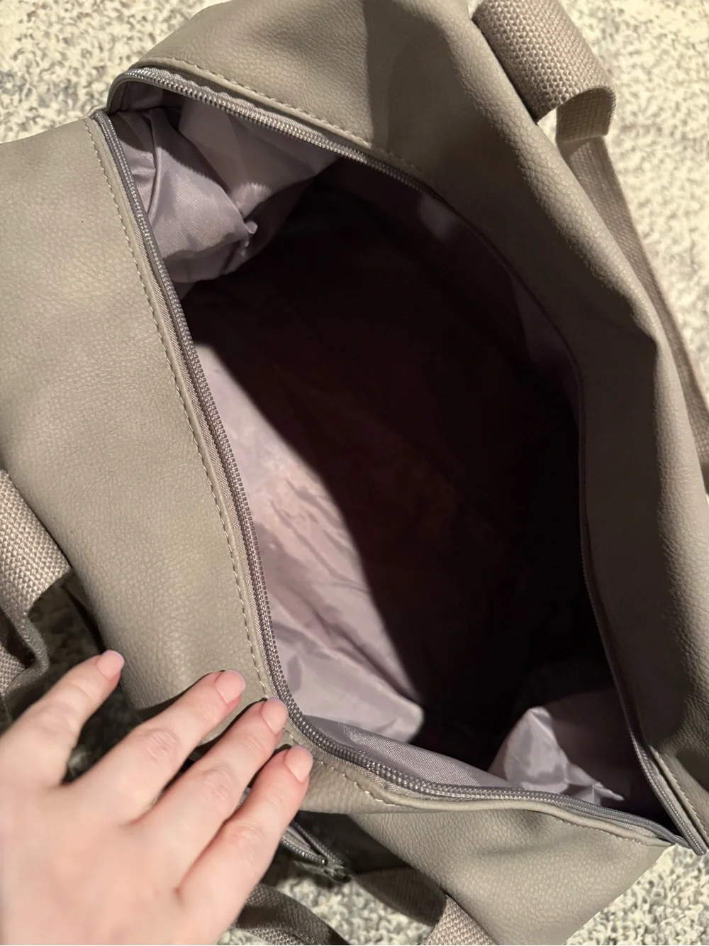 Cotton On Taupe Duffel Bag