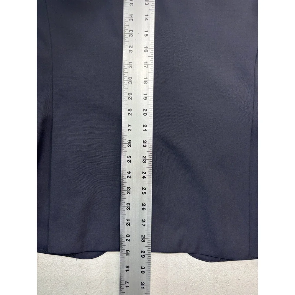 Hugo Boss 36R 31x30 Navy Blue 2pc Pant Suit The James3/Sharp5 Wool Flat Front
