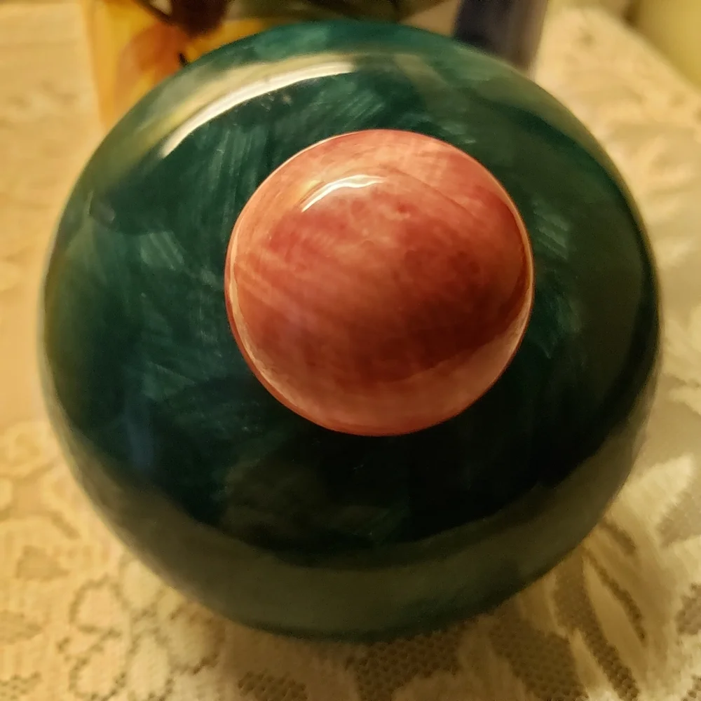 Vintage GEI Canister Peaches & Grapes Sealing Lid