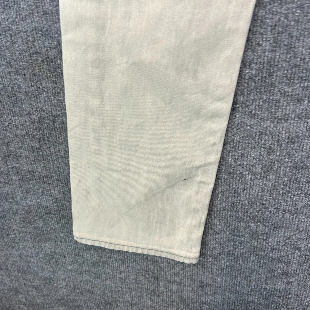 Levi's 513 Jeans Men's Light Gray Denim Straight Pockets Classic Zip Fly - 34X29