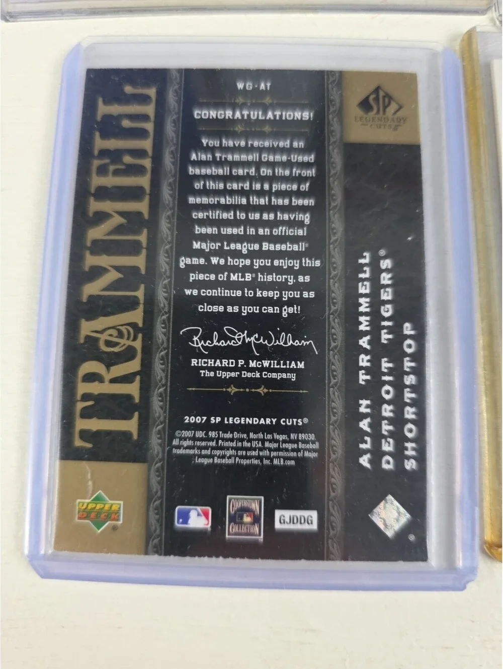 6 Card (MEM) Lot Baseball - HOF NM Autos Jersey Bat Mike Schmidt Alan Tramell ++