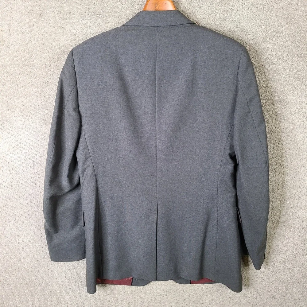 Vintage Levi Strauss Jacket Mens 42L‎ Gray Business Class Blazer Sport Coat USA