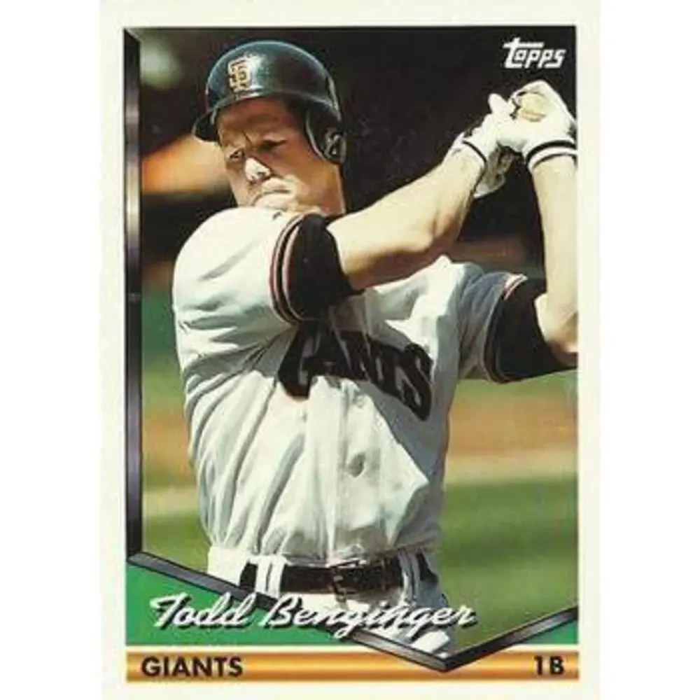 1994 Topps Todd Benzinger # 398 San Francisco Giants