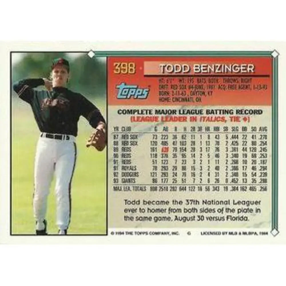 Topps 1994 todd