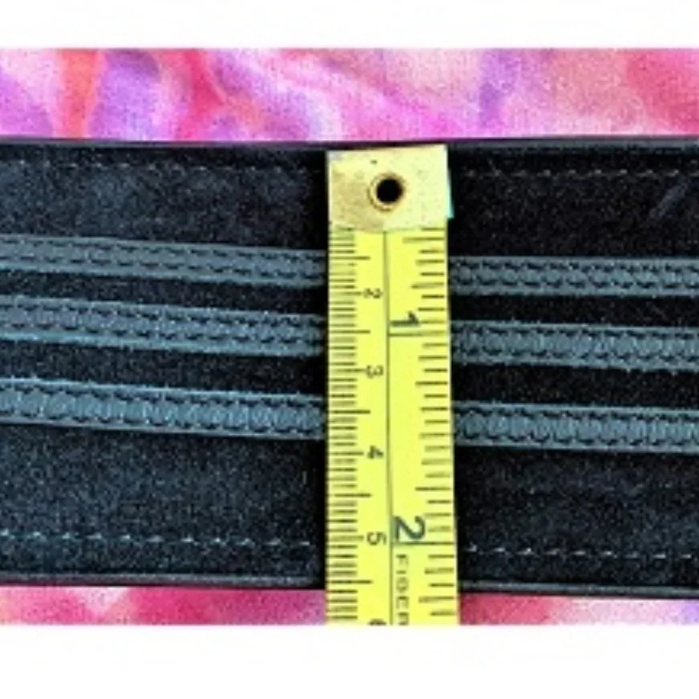 Black Leather and Suede Belt