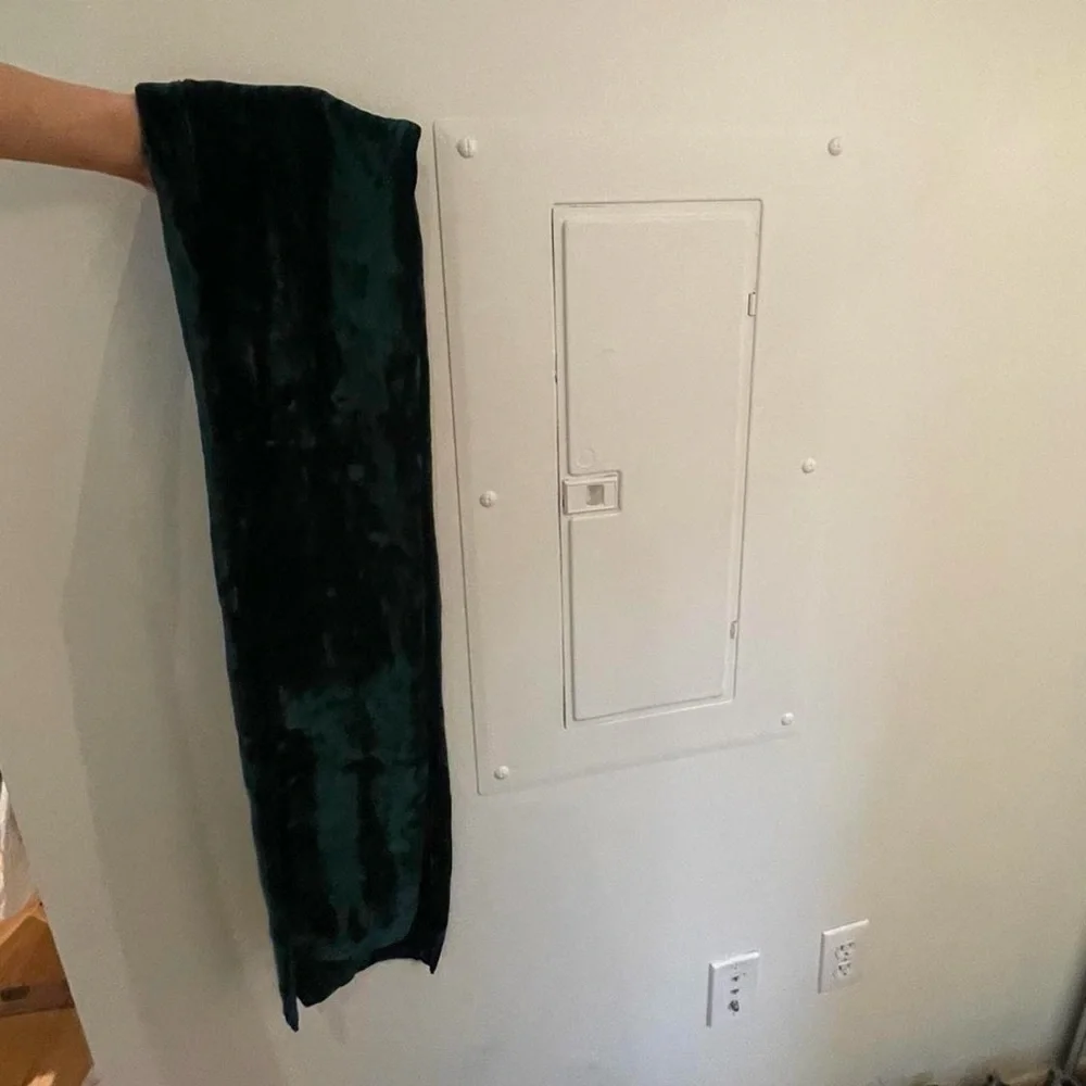 Green Velvet Scarf