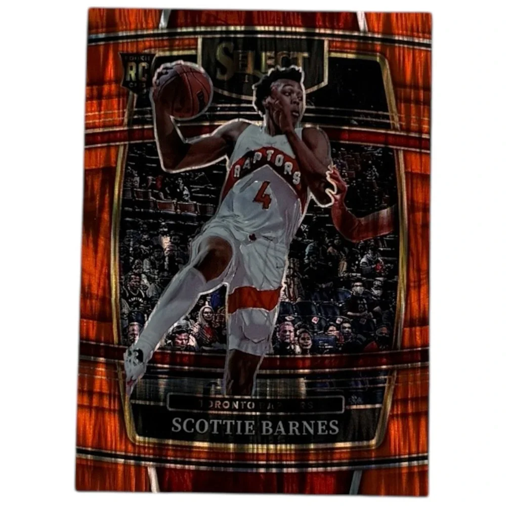 Scottie Barnes‎ RC 2021-22 Panini Select Orange Flash Prizm #74 Raptors