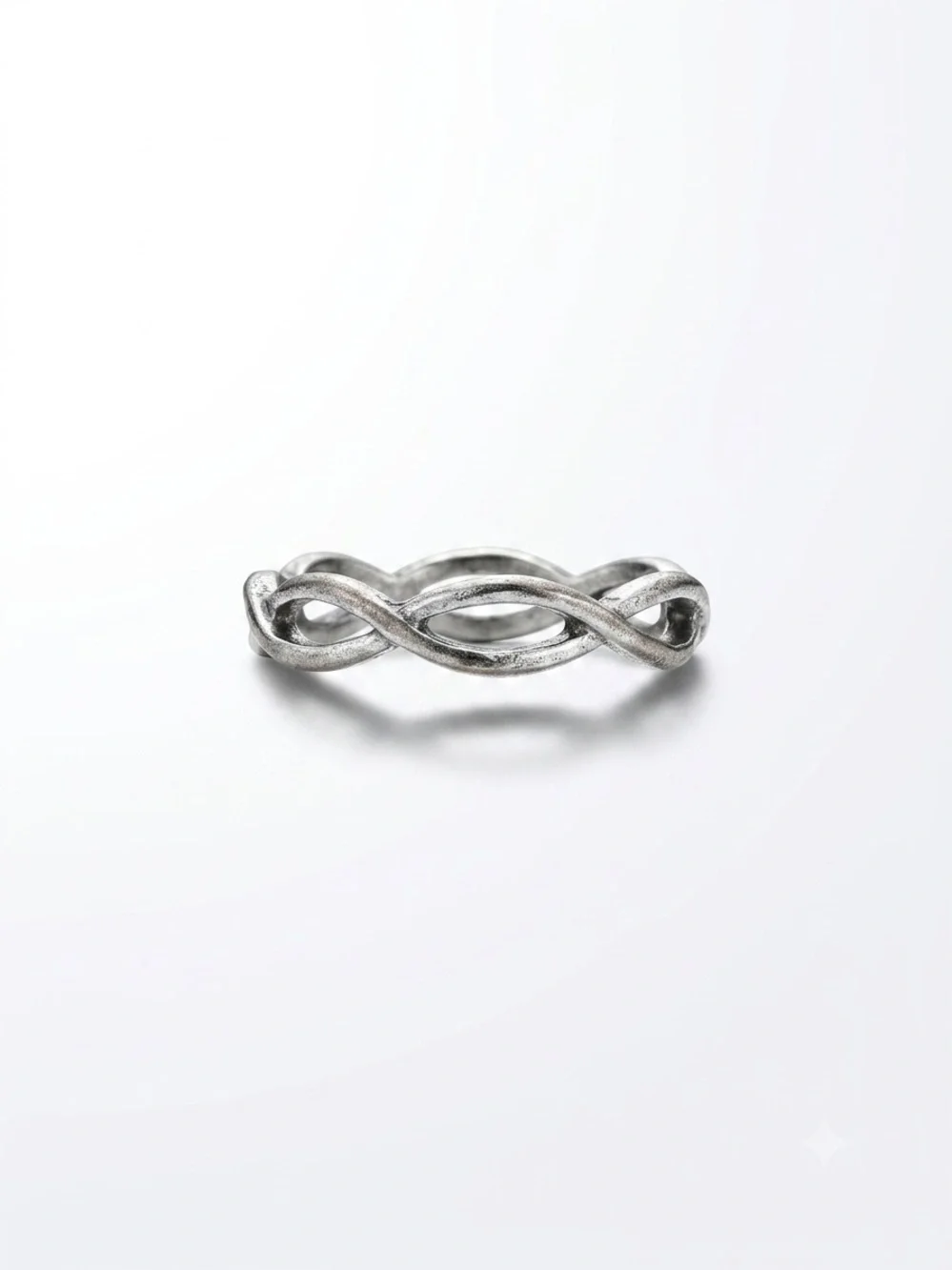 Sterling Silver Braided Infinity Ring