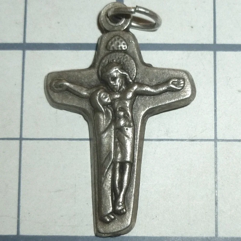 Sterling-Style Silver Crucifix Pendant - Religious Charm