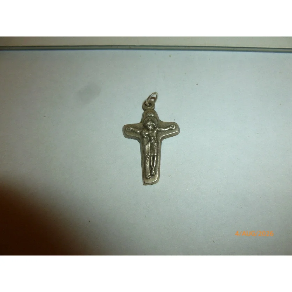 Sterling-Style Silver Crucifix Pendant - Religious Charm