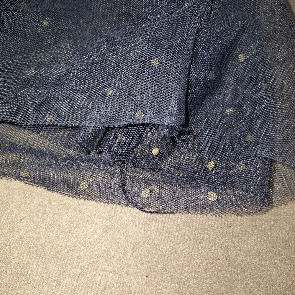 OshKosh B'gosh Girls 18M Denim Overall With Ruffle Skirt-Navy